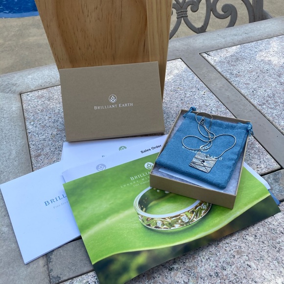 Brilliant Earth Jewelry - Brilliant Earth SS and Diamond Pendant